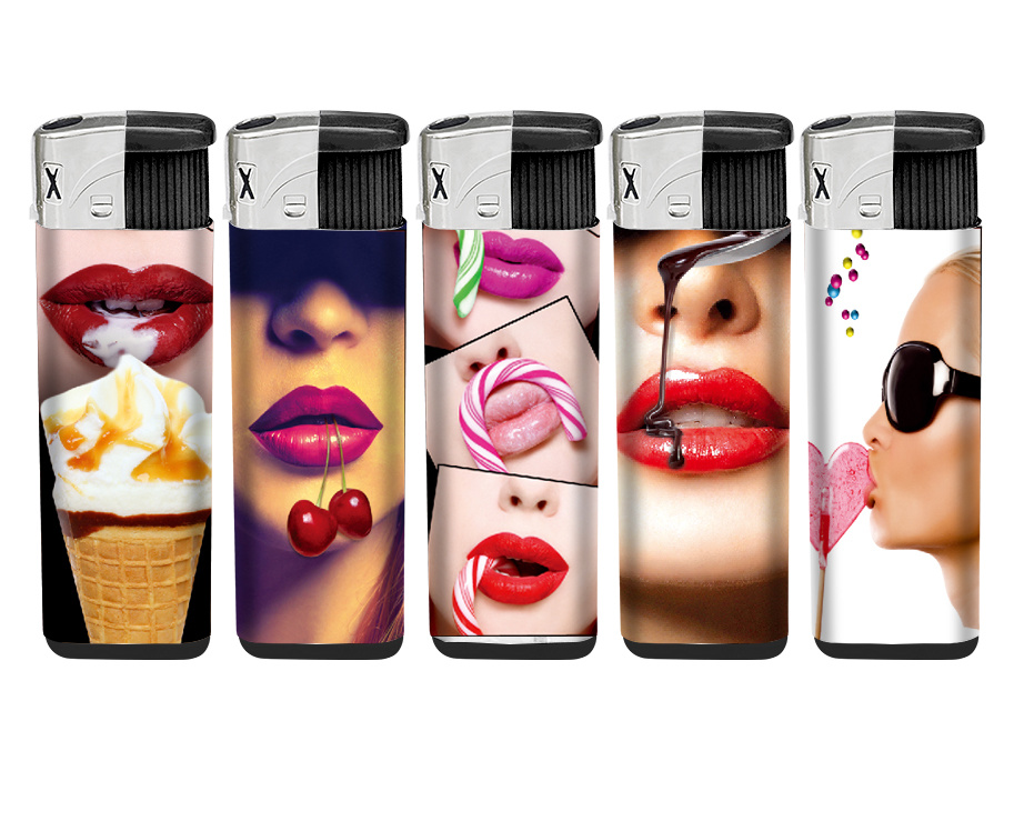 China Lighter Manufacturer Factory Supplier New Candle Custom Lighter Cigarette Gas Fire Plastic Lighter