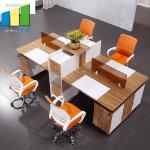 Fashion 60mm Thickness Office Furniture Partitions / Staff Cubicle Workstation