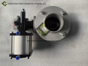China Single flange pneumatic butterfly valve of concrete mixing plant fittings V1FS100GBN wholesale