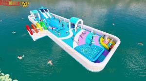 China Commercial Jumping Inflatable Water Slides Outdoor Playground wholesale