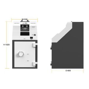 China 2mm Lattice Structure Intelligent Cash Deposit Machine Fast Vaulable Bank Notes wholesale