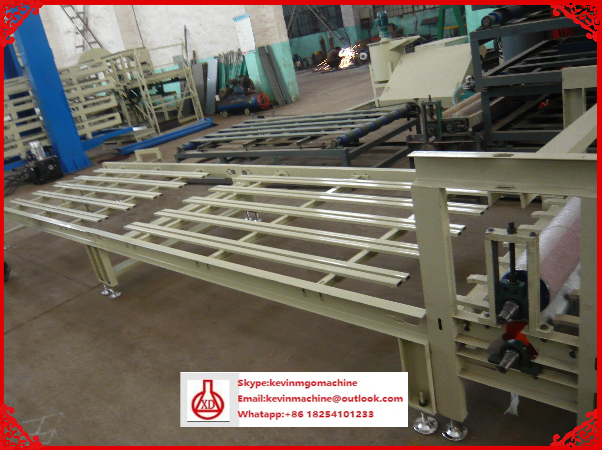 Glass Magnesium / Straw Board Wall Panel Making Machine for Interior Exterior Partition