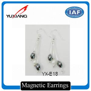 China Elegant Magnetic Therapy Jewelry Earring With Spring Closure Systems wholesale