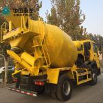 Yellow Concrete Construction Equipment 6x4 8m3 Concrete Mixer Truck With Pump