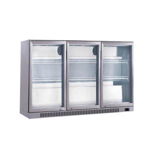 China 3 Doors Stainless Steel Back Bar Beer Display Cooler wholesale