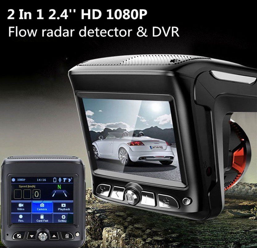RoHS HDR 1080FHD Car Video Camera Two In One Combo 20X15X7.7cm
