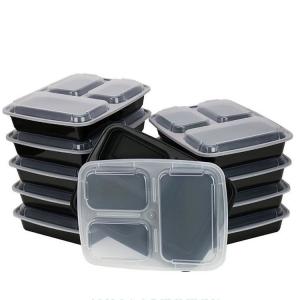 China Disposable 1000ml Microwave Safe Plastic Food Containers wholesale