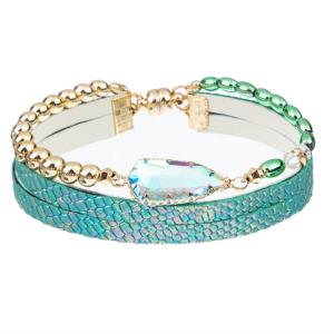 China Women Multi Stack Handmade Leather Bracelet Geometric Elegant wholesale
