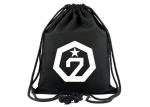 Unisex Cotton Drawstring Bag Backpack For Hiking / Cycling / Running