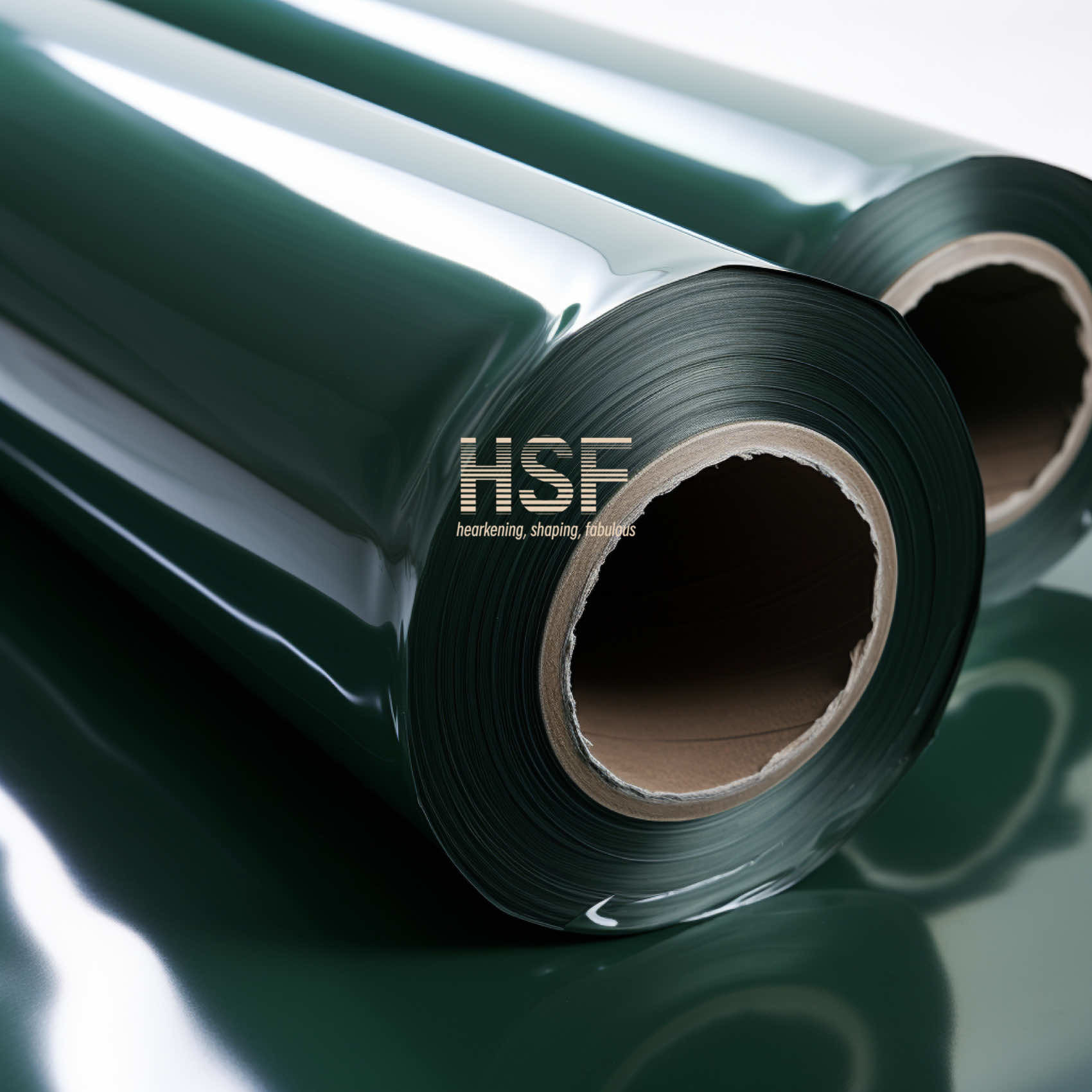 60 μm opaque green PE release film, silicone UV cured, for protective and packaging, tapes, labeling and graphics