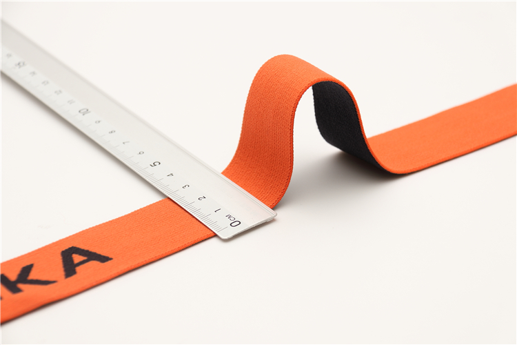 Free samples custom logo Nylon/Polyester Woven Knitted Jacquard Ribbon Soft Elastic Band For Underwear Boxer Waist band Belt