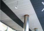 Perforated Beveled S - shaped Aluminium Strip Ceiling , Acoustic Suspended