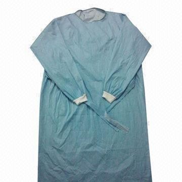 Polypropylene Disposable Coveralls , Waterproof Surgical Gowns Prevent Cross