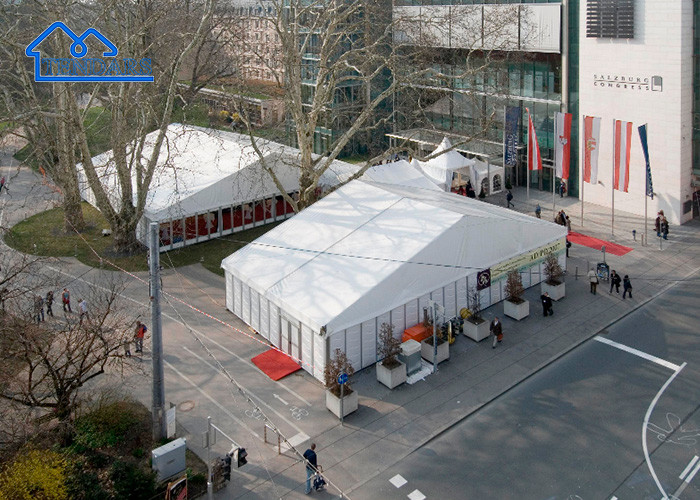 White, Grey, Clear Or Customized Large Pvc Aluminum Warehouse Tent For Building Industrial Storage