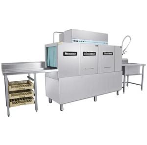 China Semi Integrated Conveyor Commercial Dishwasher With Safety Features wholesale