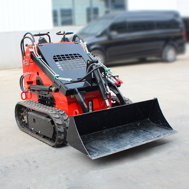 Skid Steer Diesel Loader With Bucket and Different Attachments Rated Pressure of 17 Mpa