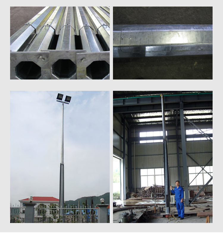 130lm/w Luminous Efficacy Waterproof Decorative Street Lamp Pole for Outdoor Lighting