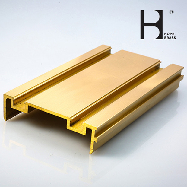 Fadeless Brass Door Frame , HPB58-3 Brass Casement Window Hardware