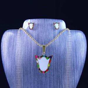 China High Quality Stainless Steel Jewelry Set LUS106-2 wholesale