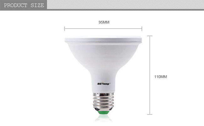 AC85-265v Ra90 E27 12W LED par light wholesale