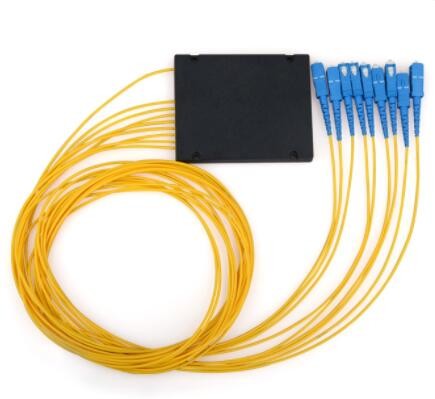SC Fiber Optic Splitter , 2mm PLC Splitter 1x8 For PON FTTB