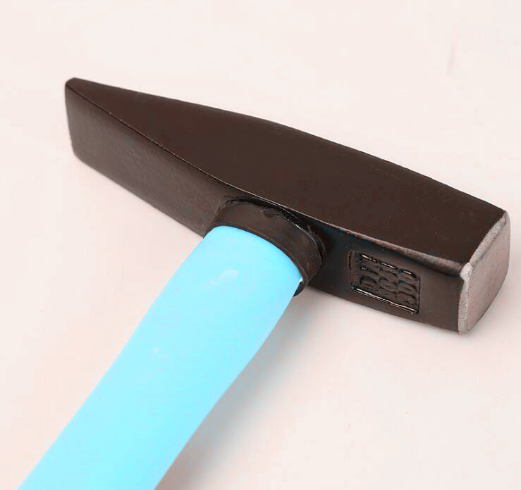 Forged steel Machinist hammer(XL-0114) with Painted surface and double colors rubber handle