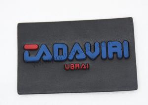 China Injection Logo SGS Leather Jean Patches Leather Sew On Labels wholesale