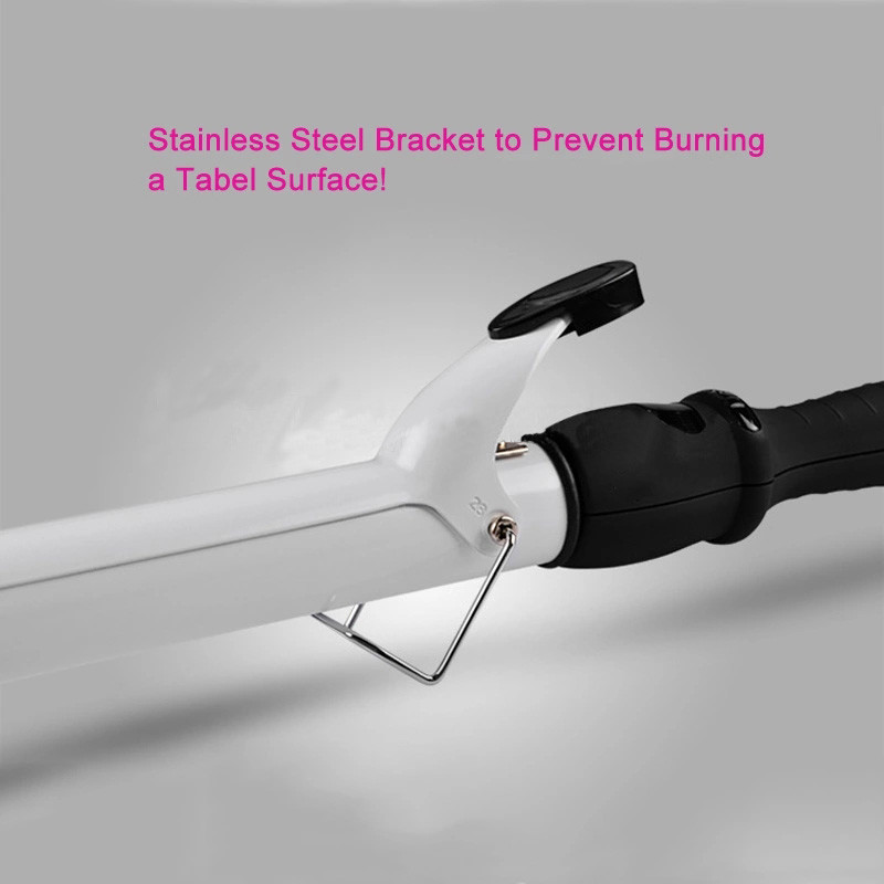 45w Electric Spiral Curling Iron Custom Heat Barrel Size Universal Voltage
