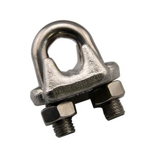 China Water Treatment Stainless Steel Wire Rope Clip With ZINC Plated Finish Coating wholesale
