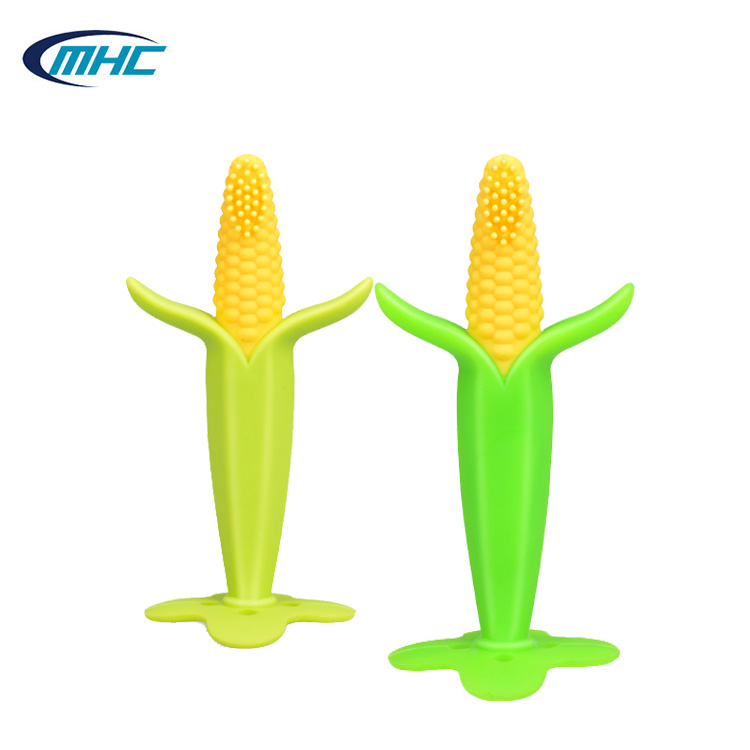 Corn Shape Unisex Silicone Baby Teether Teething Infant Toothbrush Teether