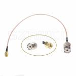 RG316 RF Coaxial Cable , Handheld Radio Antenna SMA Male To Female Power Cord