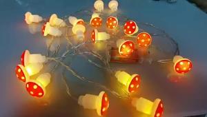 China Mushroom String Lights Battery Powered LED Fairy Decorative Lights for Bedroom Indoor Wedding Dorm Garden Wedding Party Patio wholesale