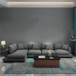 Commercial Villa Nordic Fabric Sofa Fabric Latex Hotel Sofa Set