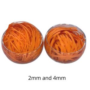 China 10g / Bag No Smell Glitter Orange Recycled Shredded Paper Crinkle Paper wholesale