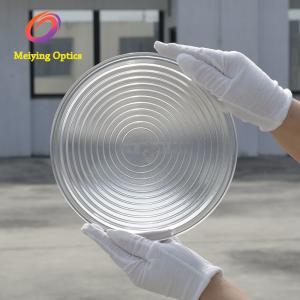 China Diameter 200mm Optical Heat Resistant tempered borosilicate Glass Fresnel lens for LED stage light wholesale