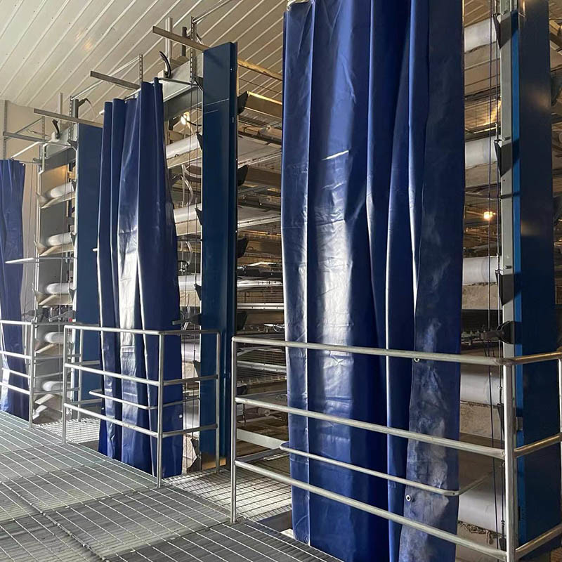 3 Tiers 4 Tiers H Type Layer Chicken Cage 25.5*24.5'' Hopper Feeding