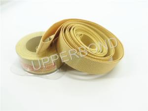 China Custom Cigarette Spare Parts Yellow Garniture Tape With Glue wholesale