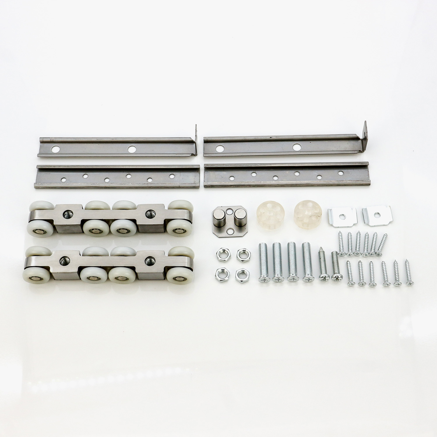 Wooden Door Sliding Wheel Roller Wardrobe Fitting System with Sliver and 8.5cm*11cm Size