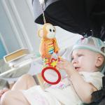 Crib 19*7.5cm Baby Hanging Rattles Toys Animal Bell
