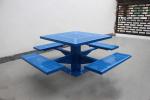 Metal Outdoor Picnic Tables For Playground Street Amusement Park