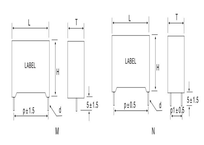 10UF 650V DC Link Film Capacitor KEMET R76 Air Conditioner Compressor AC Capacitors