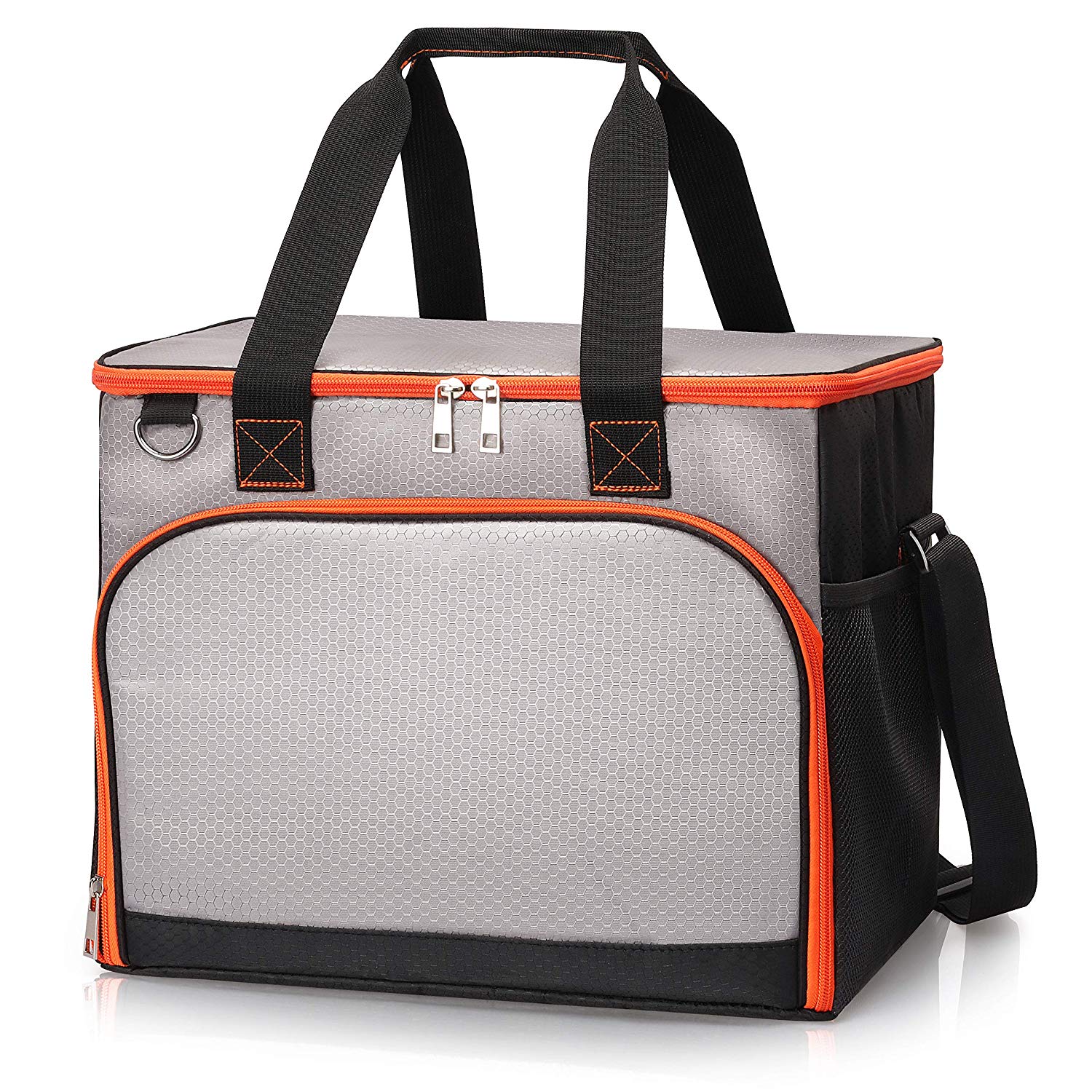 40 Cans Insulated Cooler Tote Bags Stylish With Insulated Compartment Hiking BBQ Party