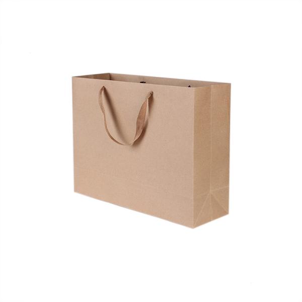 Practical Kraft Paper Shopping Bags , Brown Kraft Paper Bags For Any Celebratory