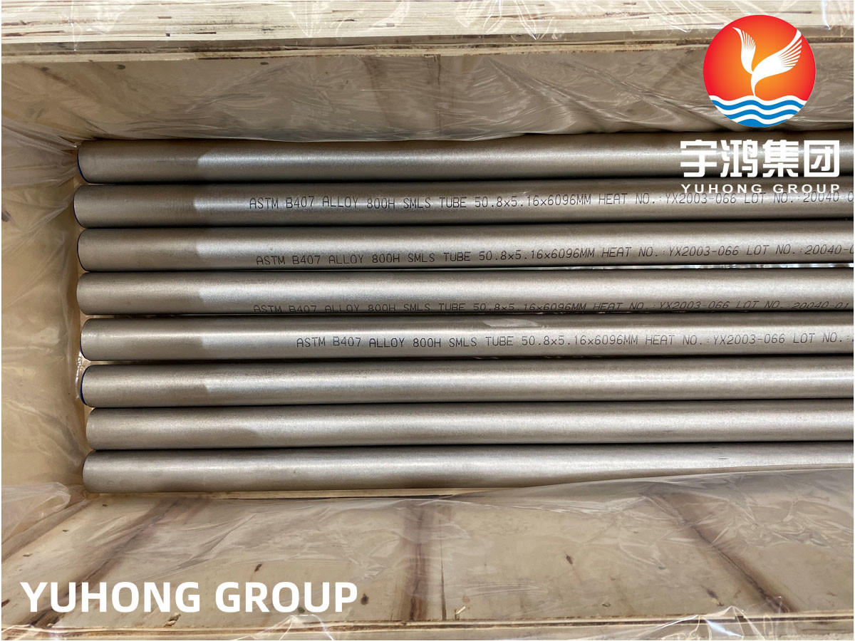 ASTM B407 UNS N08810 / Incoloy 800H / DIN 1.4958 Seamless Nickel Alloy Tube