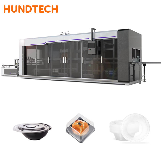 PLC With Touch Screen Industrial Thermoforming Machine Servomotor Vacuum