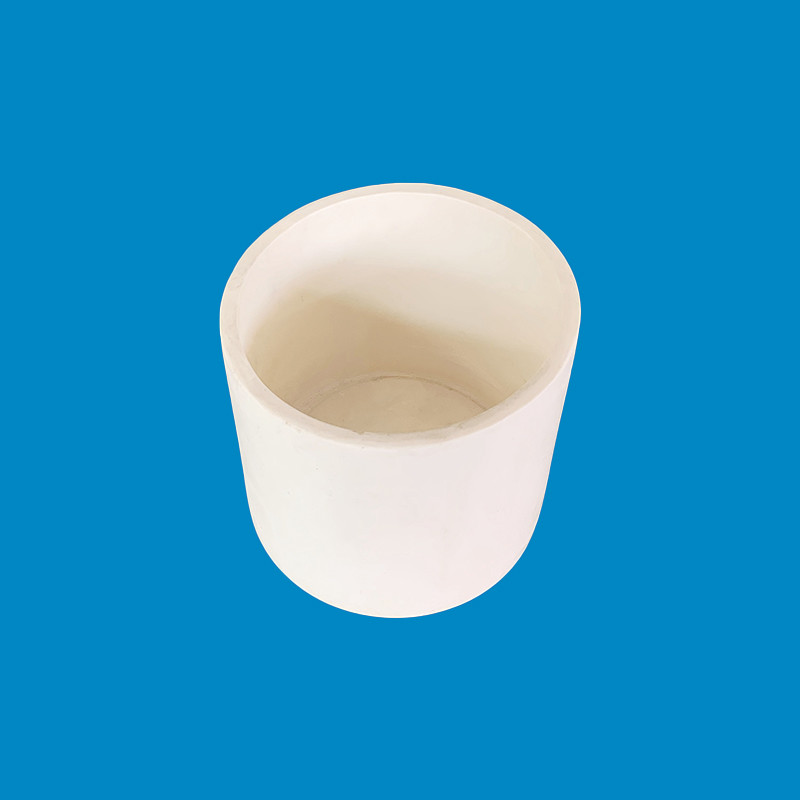 Long Lifespan Refractory Alumina Cylindrical Crucible Wear Resistant For Analyzing And Firing