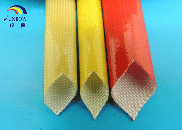 SUNBOW RoHS 155C F grade Dielectric Insulation PU Fiberglass Sleeving for Motors