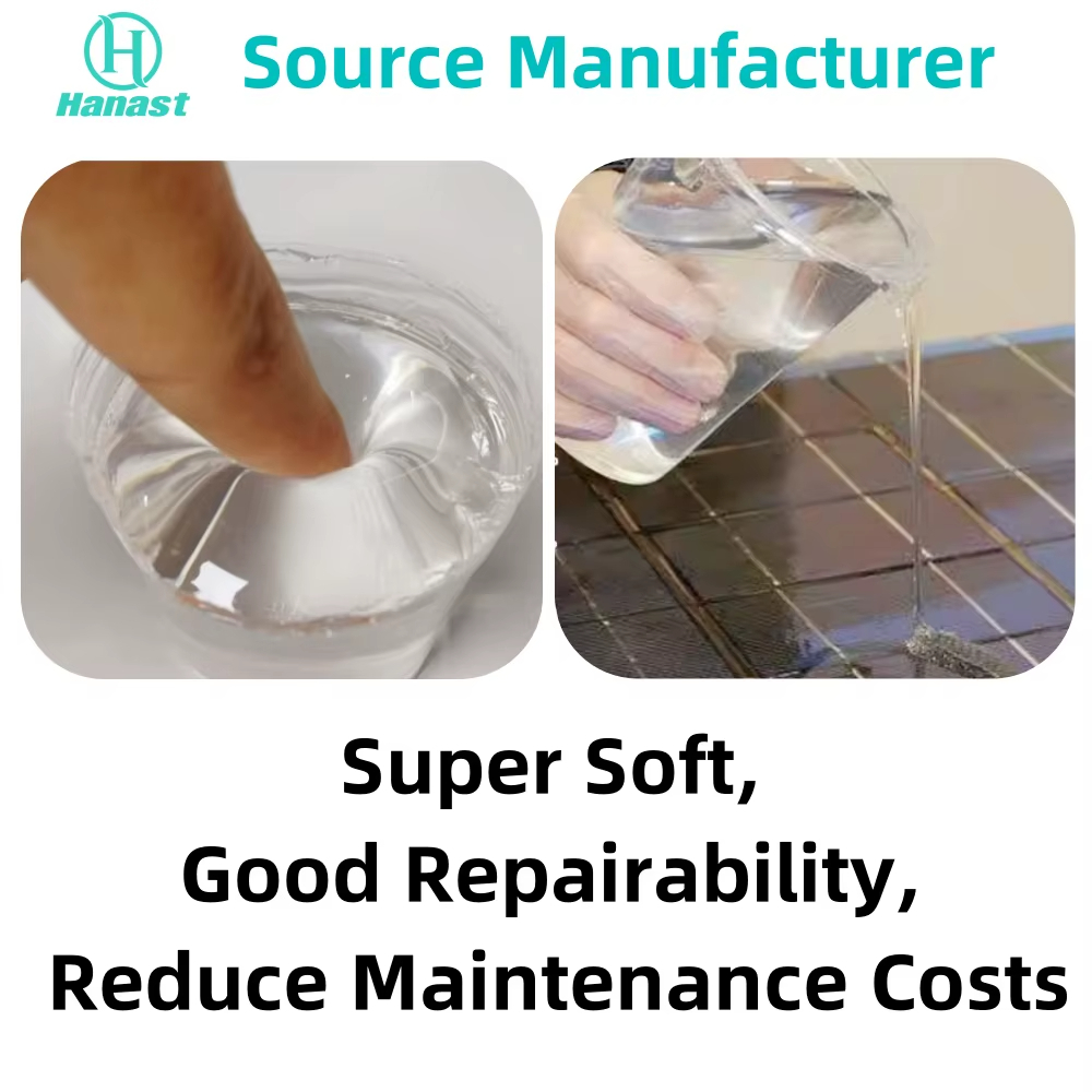 Shore A 0-10 Hardness Electronic Silicone Gel for Waterproof and High Viscosity cps.25C Applications