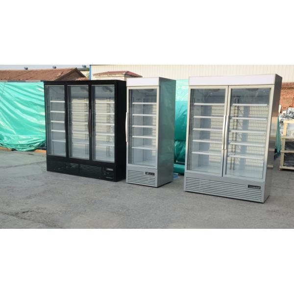 Glass Door Merchandiser Refrigerator With Frameless Double-Glazed LOW-E Glass Door