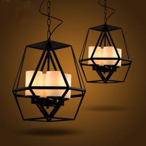 China Vintage Retro Loft Industrial Black Painted Wrought Iron Bird Cage Chandelier(WH-CI-123) wholesale